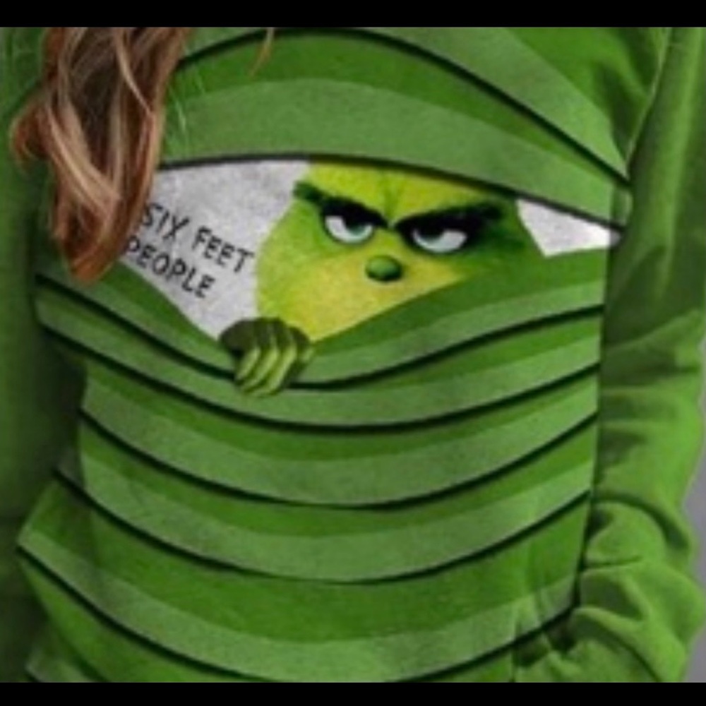 Grench Green long sleeve Six Feet people shirt